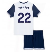 Camisa de Futebol Tottenham Hotspur Brennan Johnson #22 Equipamento Principal Infantil 2024-25 Manga Curta (+ Calças curtas)